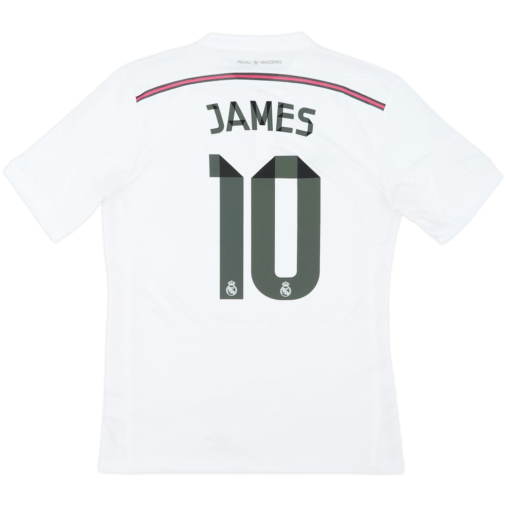 2014-15 Real Madrid Home Shirt James #10 - 7/10 - (L)