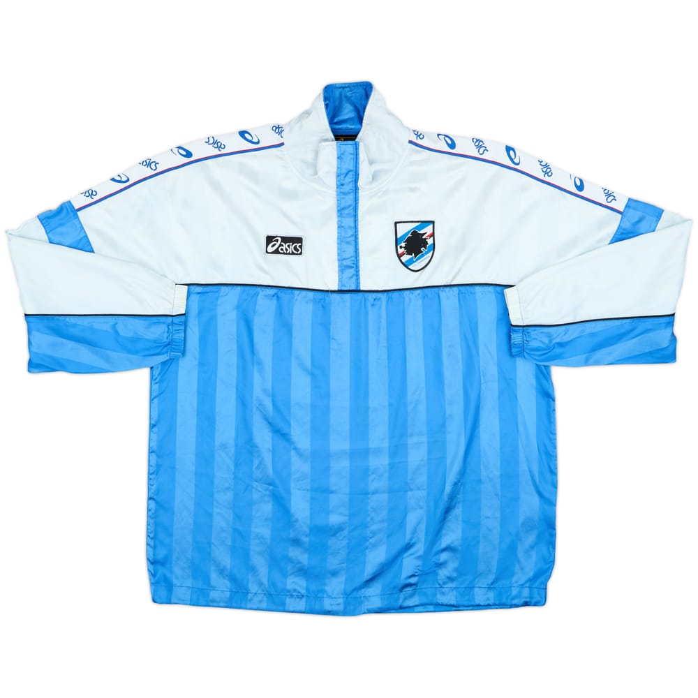 1995-96 Sampdoria Asics 1/4 Zip Track Jacket - 7/10 - (L)
