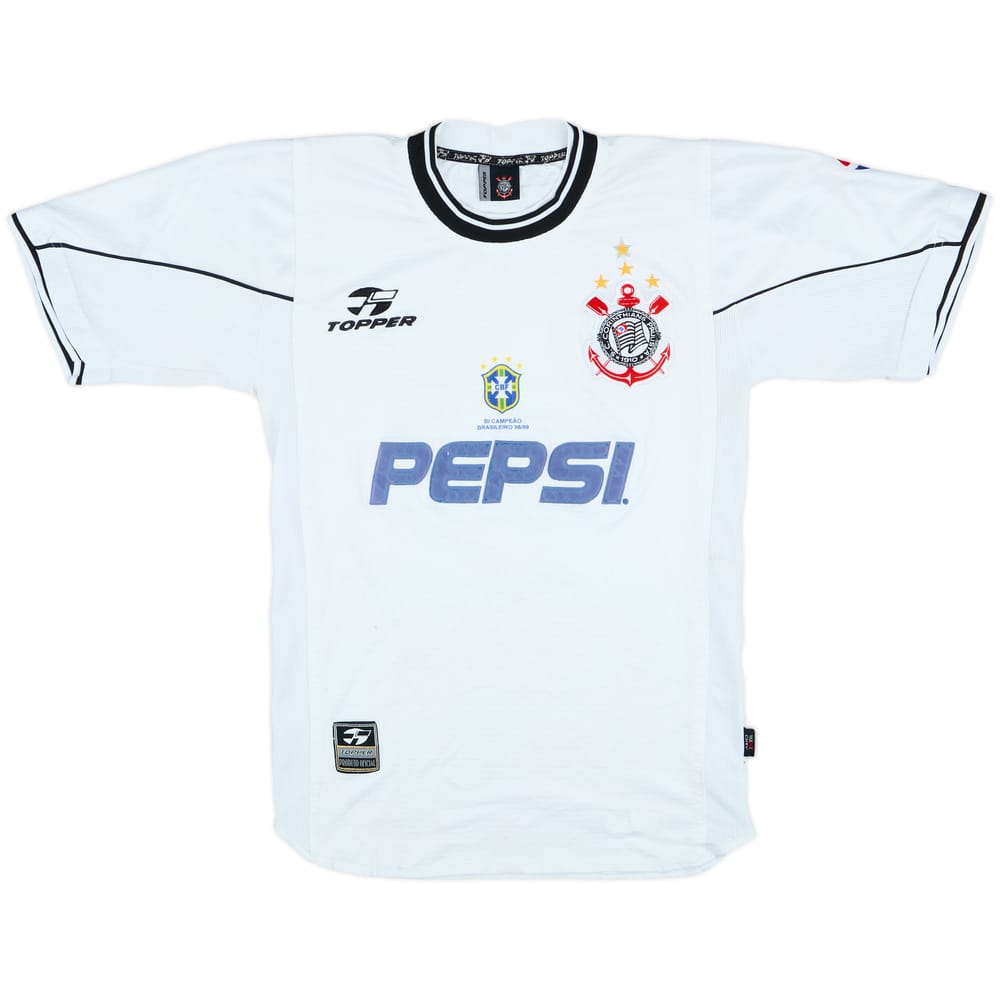 2000-01 Corinthians Home Shirt #11 - 6/10 - (S)