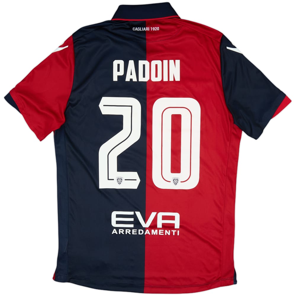 2016-17 Cagliari Home Shirt Padoin #20 - 5/10 - (M)