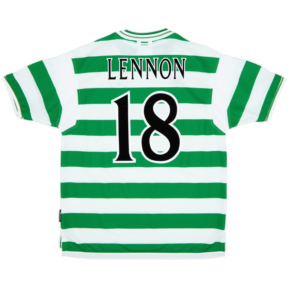 Camiseta de local del Celtic 1999-01 Lennon #18 - 7/10 - (XL)