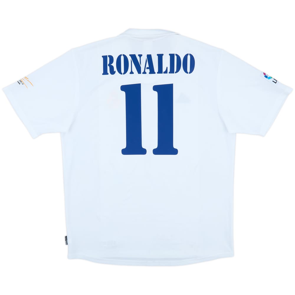 2002-03 Real Madrid Centenary Home Shirt Ronaldo #11 - 8/10 - (XL)