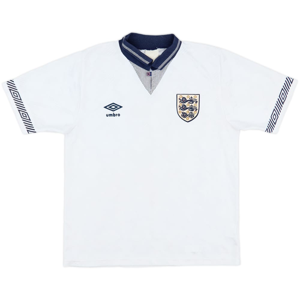 1990-92 England Home Shirt - 9/10 - (M)