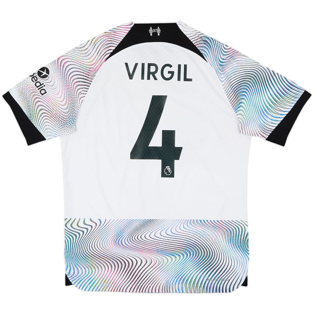 2022-23 Liverpool Authentic Away Shirt Virgil #4 - 8/10 - (M)