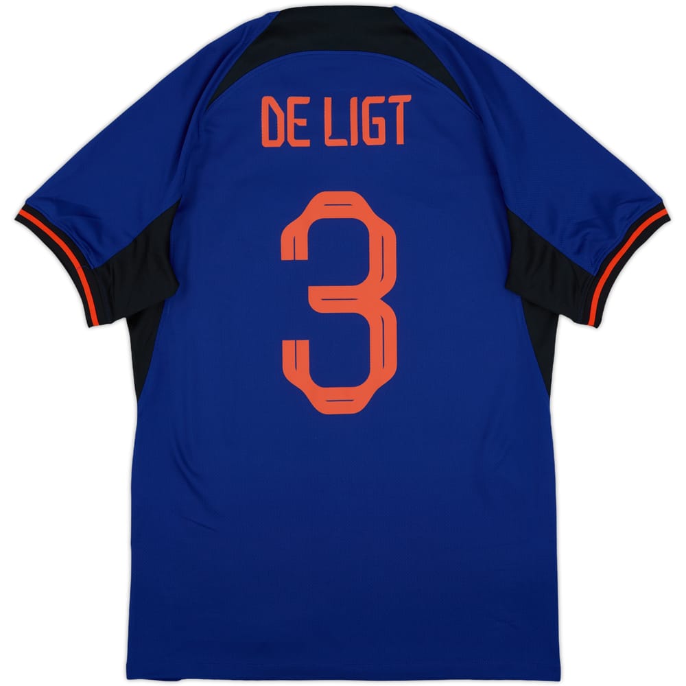 2022-23 Netherlands Away Shirt De Ligt #3 - 9/10 - (S)