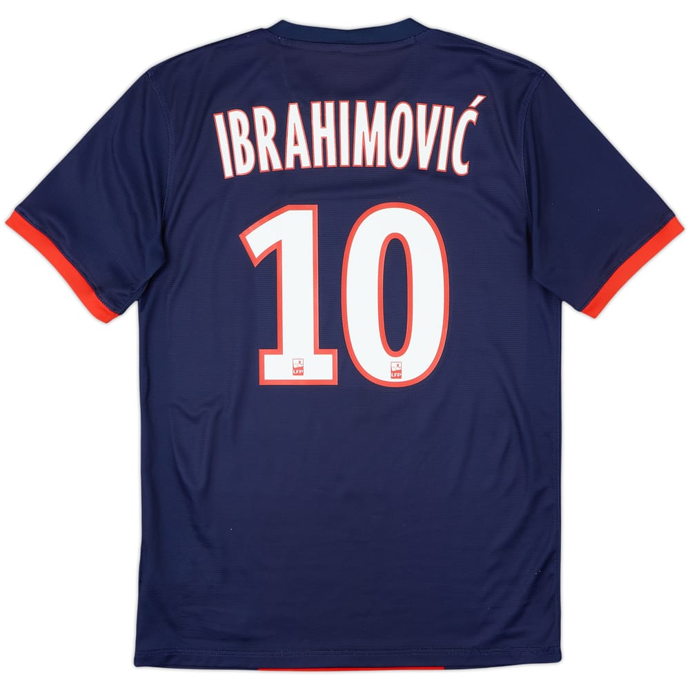 2013-14 Paris Saint-Germain Home Shirt Ibrahimovic #10 - 8/10 - (S)