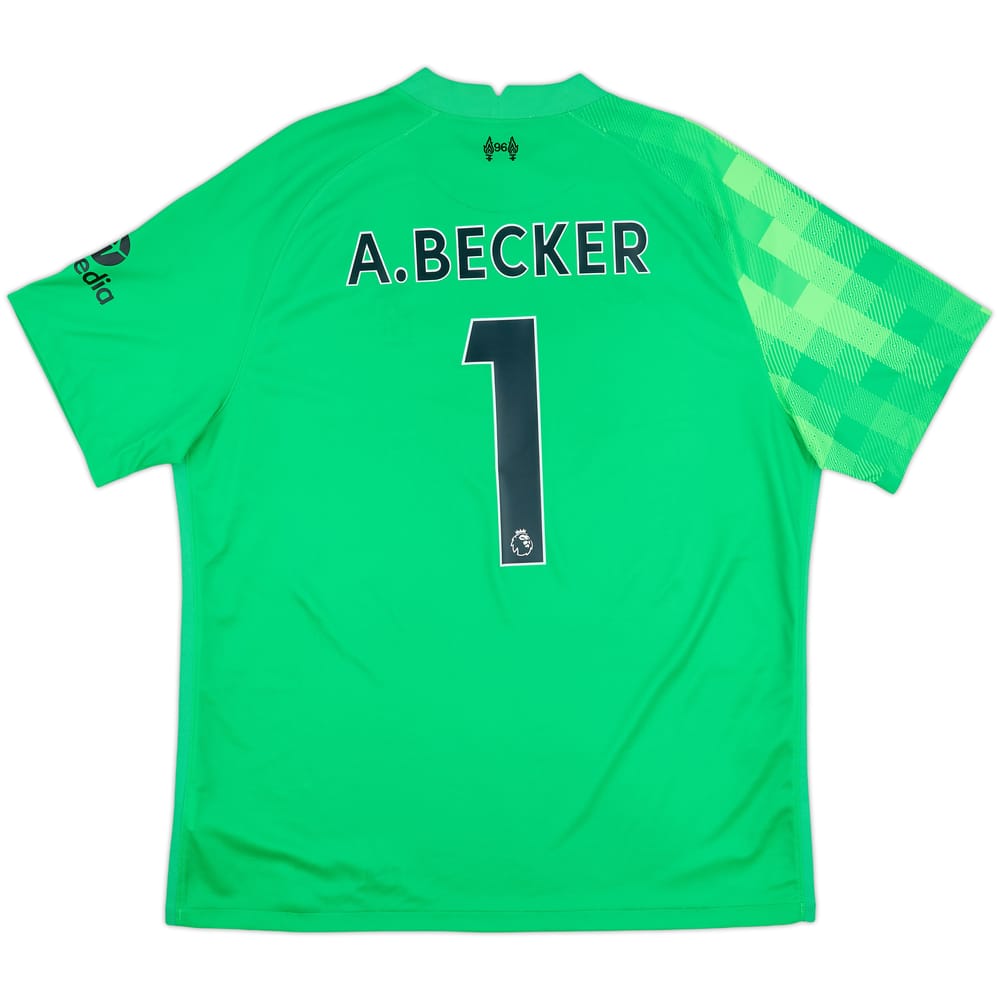 2021-22 Liverpool GK S/S Shirt A.Becker #1 - 5/10 - (XL)