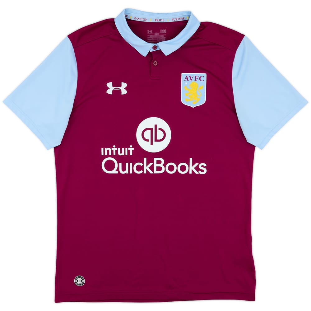 2016-17 Aston Villa Home Shirt - 8/10 - (L)
