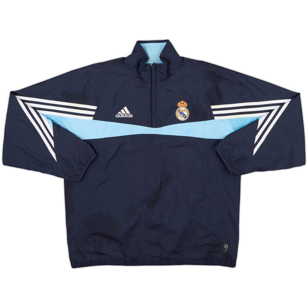 2003-04 Real Madrid adidas 1/4 Zip Drill Top - 8/10 - (XL)