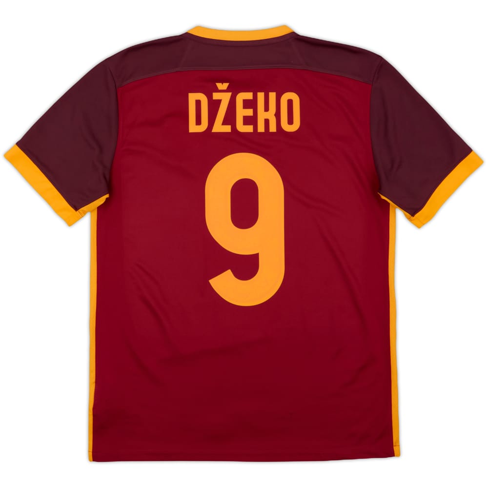 2015-16 Roma Home Shirt Dzeko #9 - 8/10 - (M)