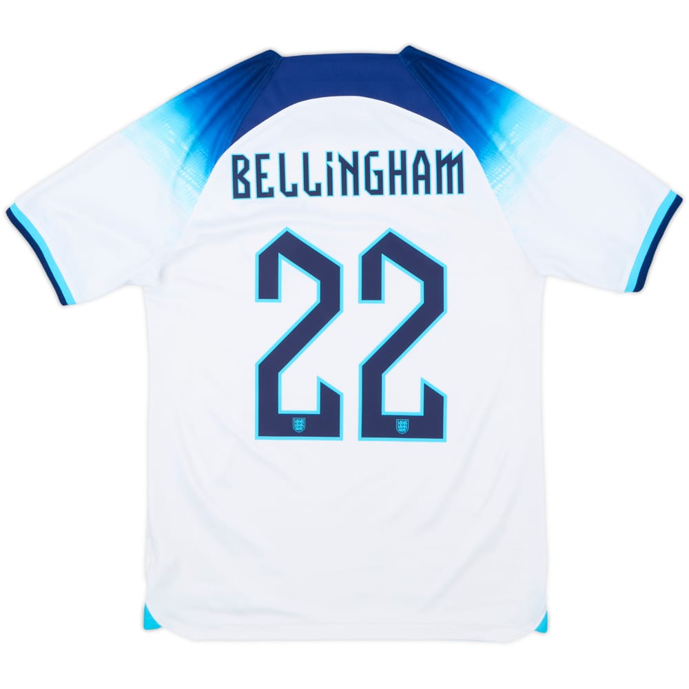 2022-23 England Home Shirt Bellingham #22 - 5/10 - (S)
