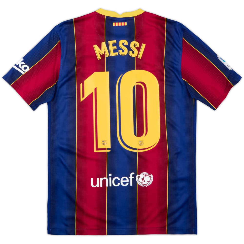 2020-21 Barcelona Home Shirt Messi #10 - 9/10 - (M)