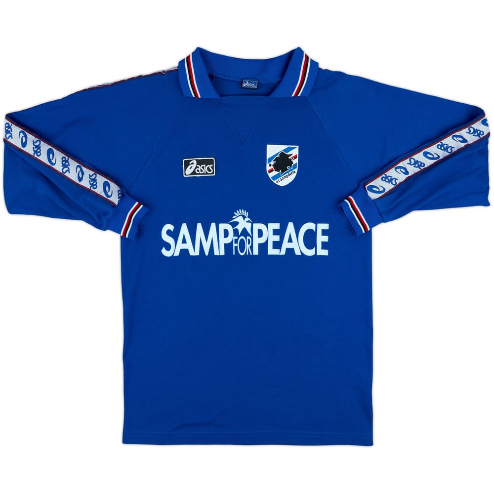 1995-96 Sampdoria Asics Training L/S Shirt - 8/10 - (M)