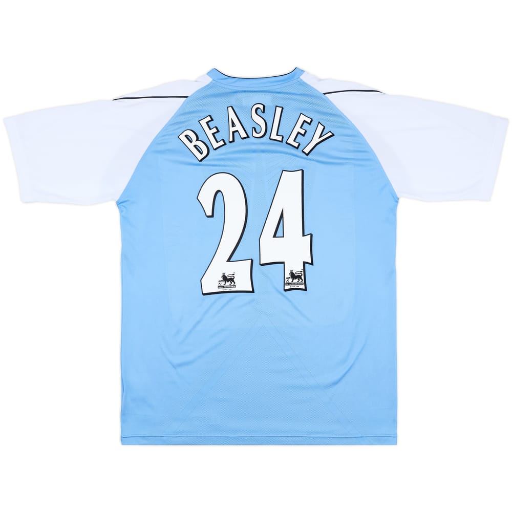 2006-07 Manchester City Home Shirt Beasley #24 - 8/10 - (XL)