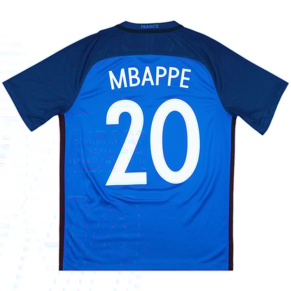2016-17 France Sample Home Shirt Mbappe #20 - 9/10 - (M)