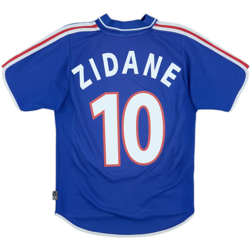 2000-02 France Home Shirt Zidane #10 - 6/10 - (XS)