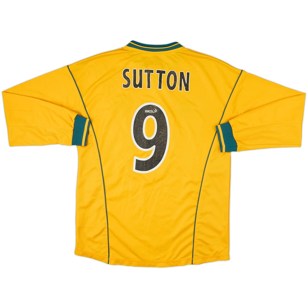 2000-02 Celtic Away L/S Shirt Sutton #9 - 6/10 - (M)