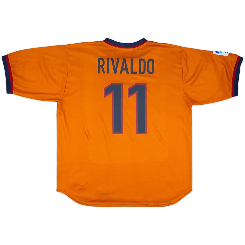 1998-00 Barcelona Away Shirt Rivaldo #11 - 8/10 - (XXL)