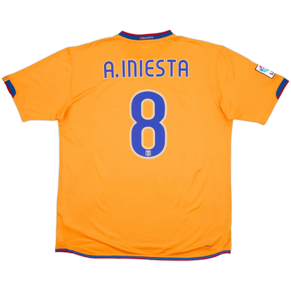 2007-08 Barcelona Third Shirt A.Iniesta #8 - 10/10 - (XXL)