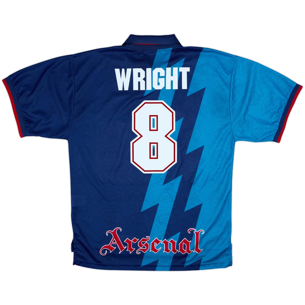 1995-96 Arsenal Away Shirt Wright #8 - 9/10 - (XL)
