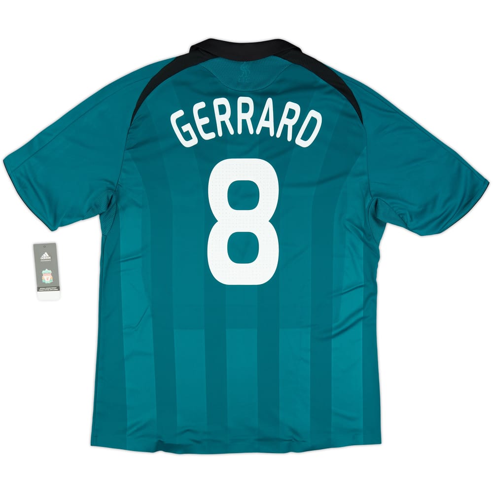 2008-09 Liverpool Player Issue Third Shirt Gerrard #8 (XL)