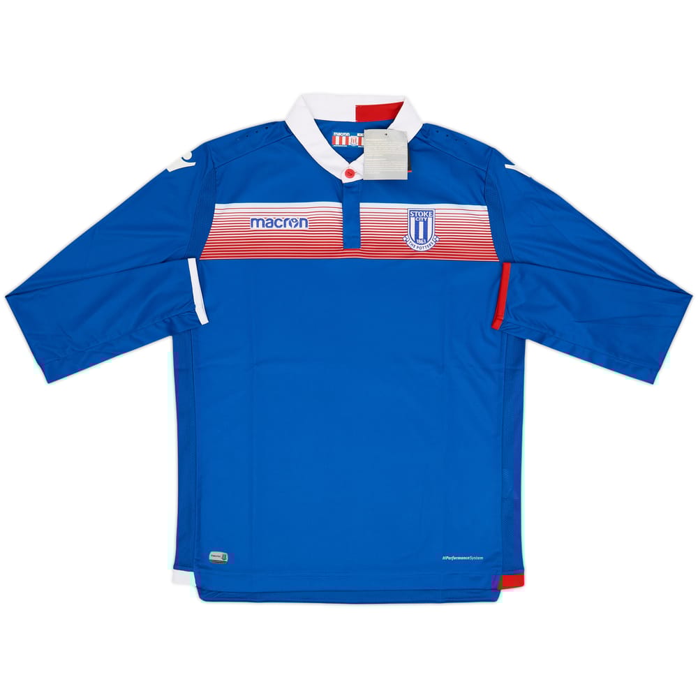 2017-18 Stoke City Away L/S Shirt (S)