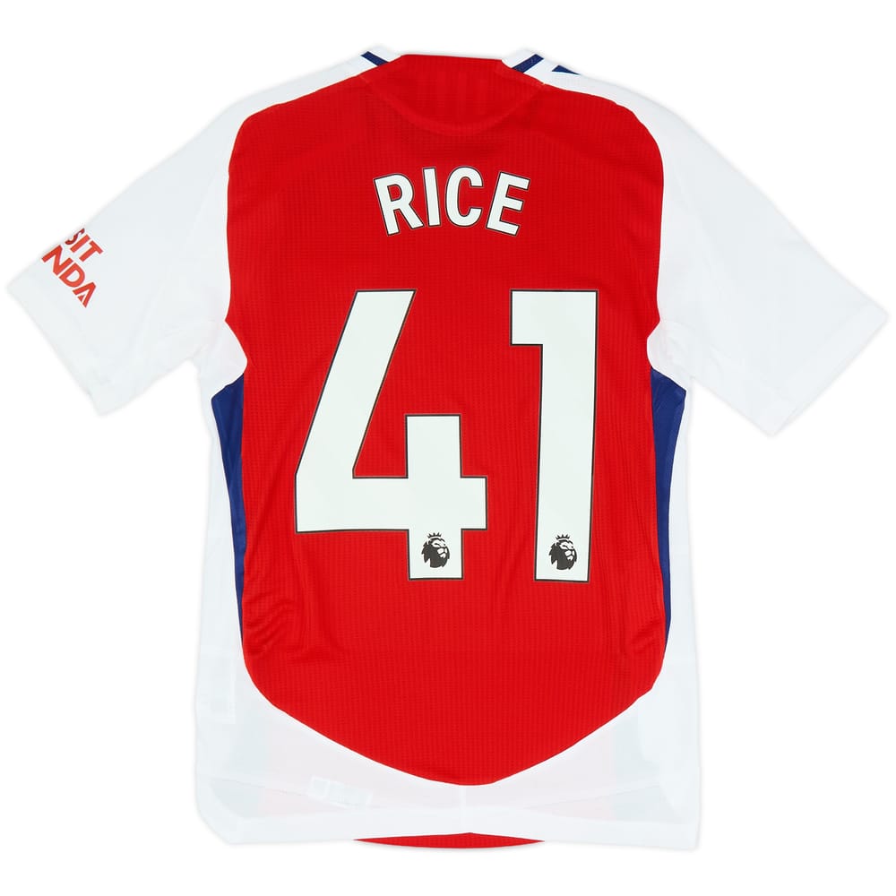 2024-25 Arsenal Authentic Home Shirt Rice #41 (XS)