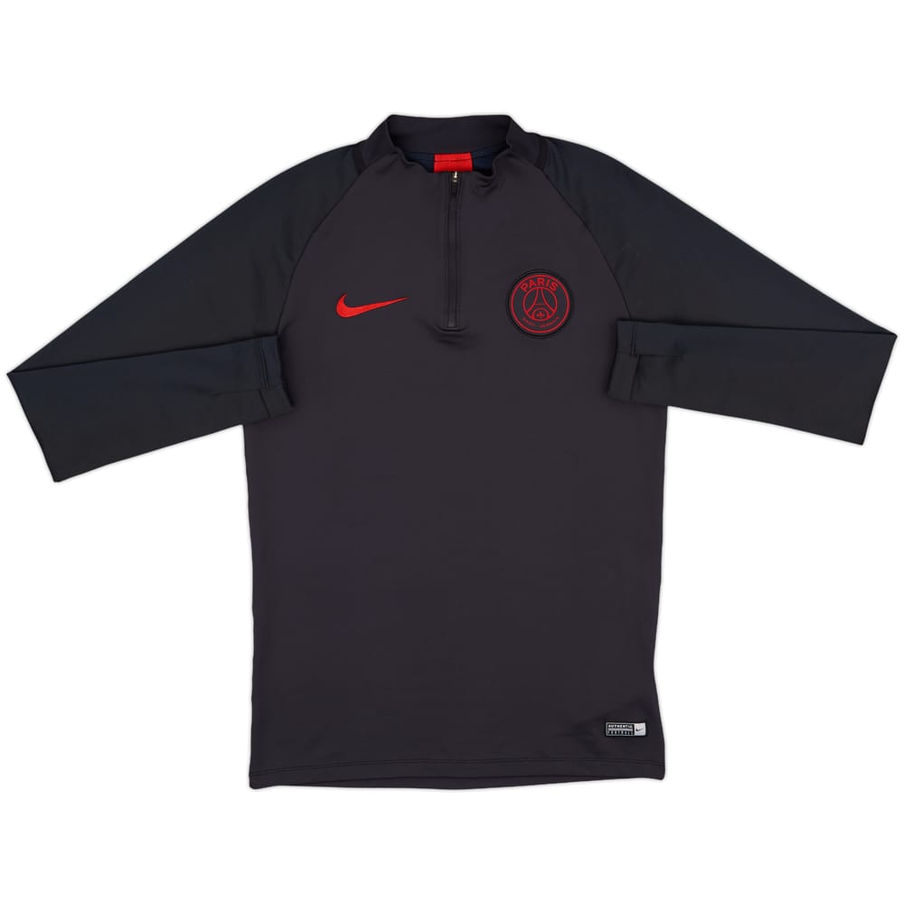 2019-20 Paris Saint-Germain Nike 1/4 Zip Drill Top - 8/10 - (S)