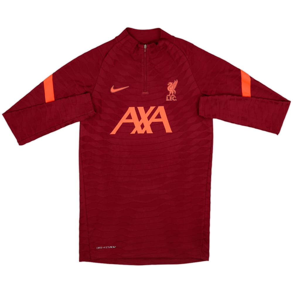 2021-22 Liverpool Nike Player Issue 1/4 Zip Drill Top - 7/10 - (S)