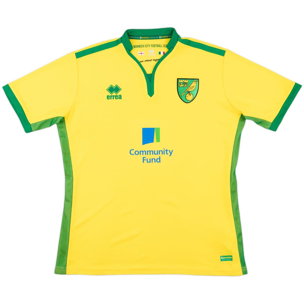 2016-17 Norwich Home Shirt - 8/10 - (XL)