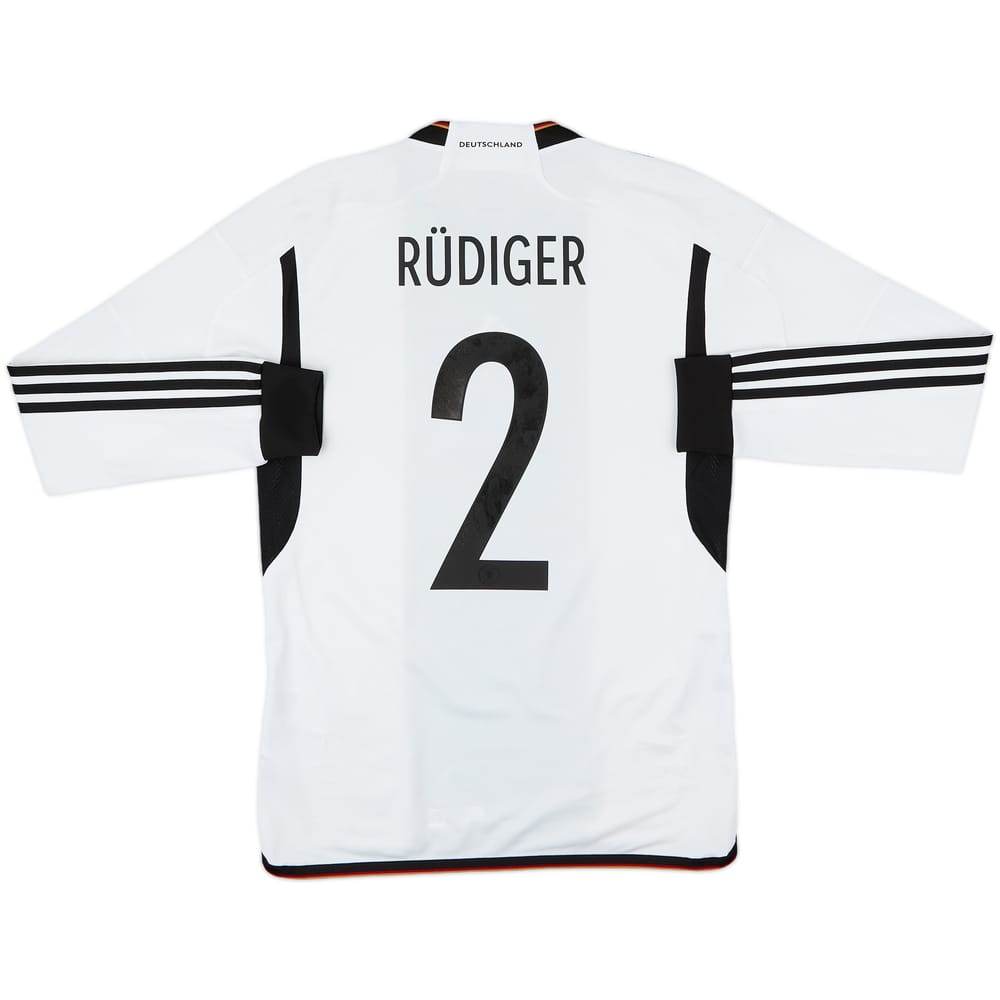 2022-23 Germany Home L/S Shirt Rudiger #2 - 8/10 - (S)