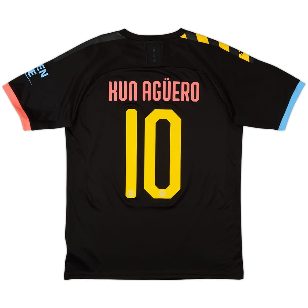 2019-20 Manchester City Away Shirt Kun Aguero #10 - 10/10 - (M)