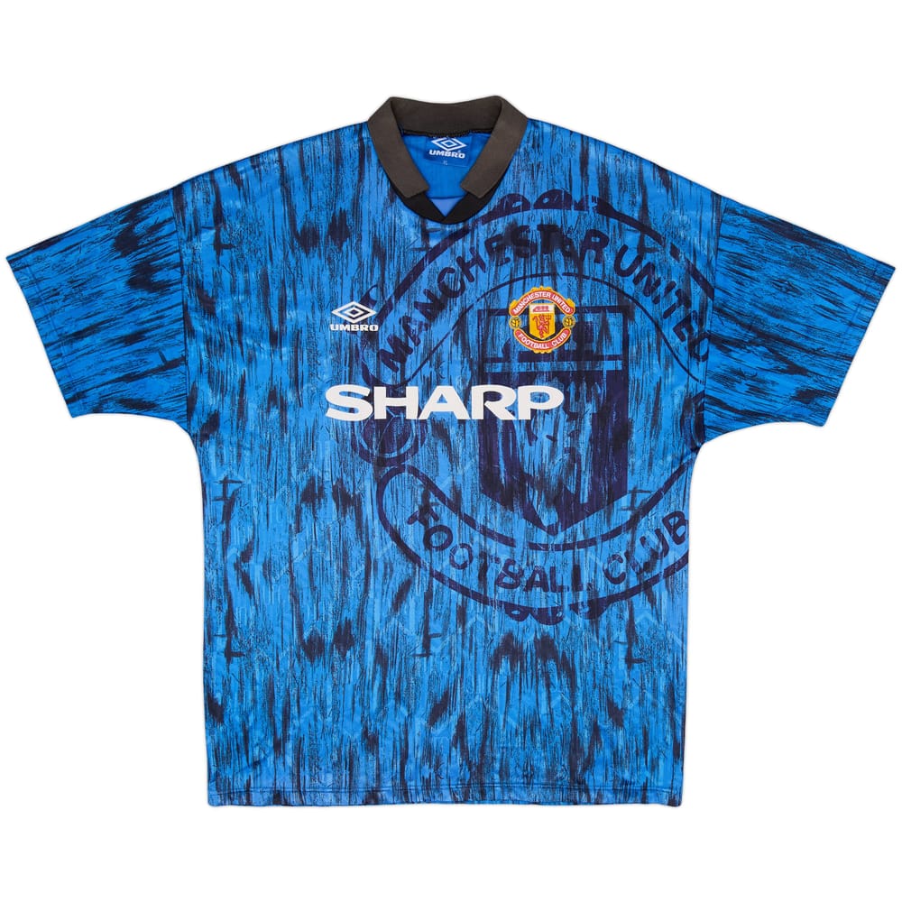 1992-93 Manchester United Away Shirt - 7/10 - (XL)