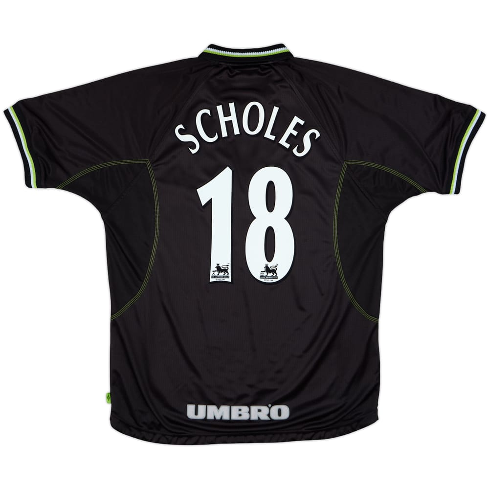 1998-99 Manchester United Third Shirt Scholes #18 - 5/10 - (XL)