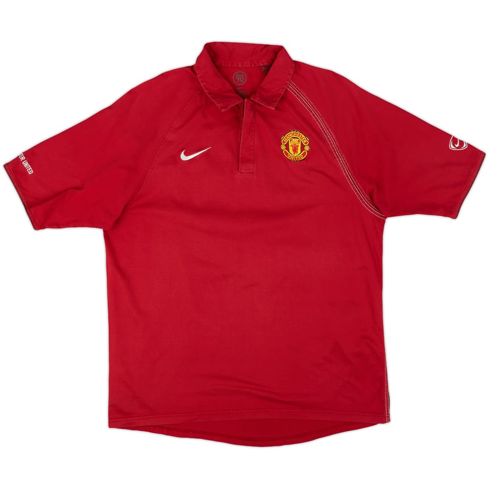 2004-05 Manchester United Nike Polo Shirt - 8/10 - (M)