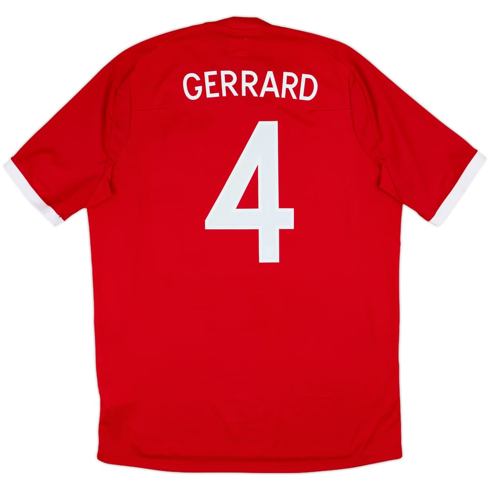2010-11 England Away Shirt Gerrard #4 - 8/10 - (L)