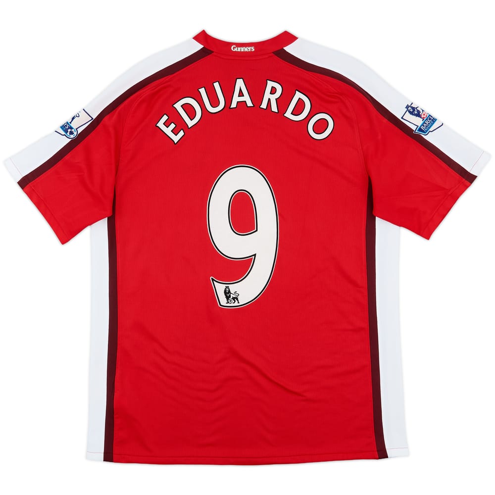 2008-10 Arsenal Home Shirt Eduardo #9 - 8/10 - (L)