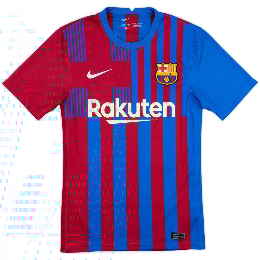 2021-22 Barcelona Home Shirt - 8/10 - (XS)