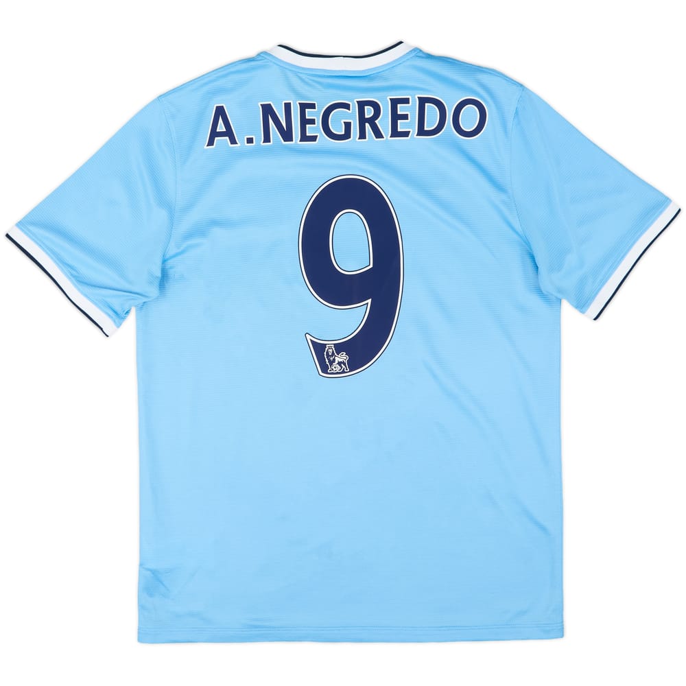 2013-14 Manchester City Home Shirt A.Negredo #9 - 8/10 - (L)