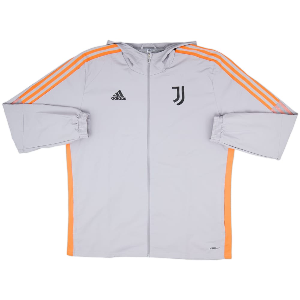 2021-22 Juventus adidas Hooded Rain Jacket - 10/10 - (XL)