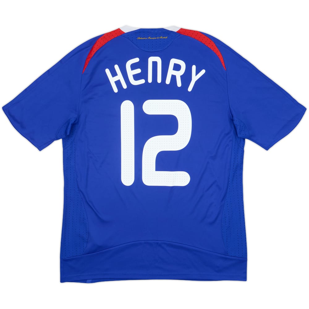 2007-08 France Home Shirt Henry #12 - 7/10 - (L)