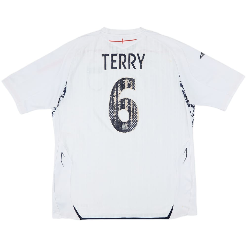 2007-09 England Home Shirt Terry #6 - 4/10 - (XL)