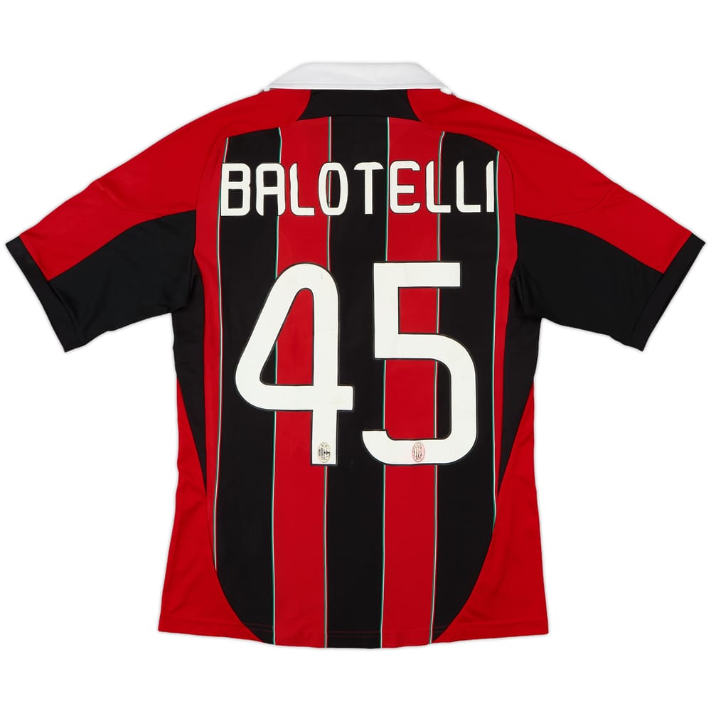2012-13 AC Milan Home Shirt Balotelli #45 - 4/10 - (S)