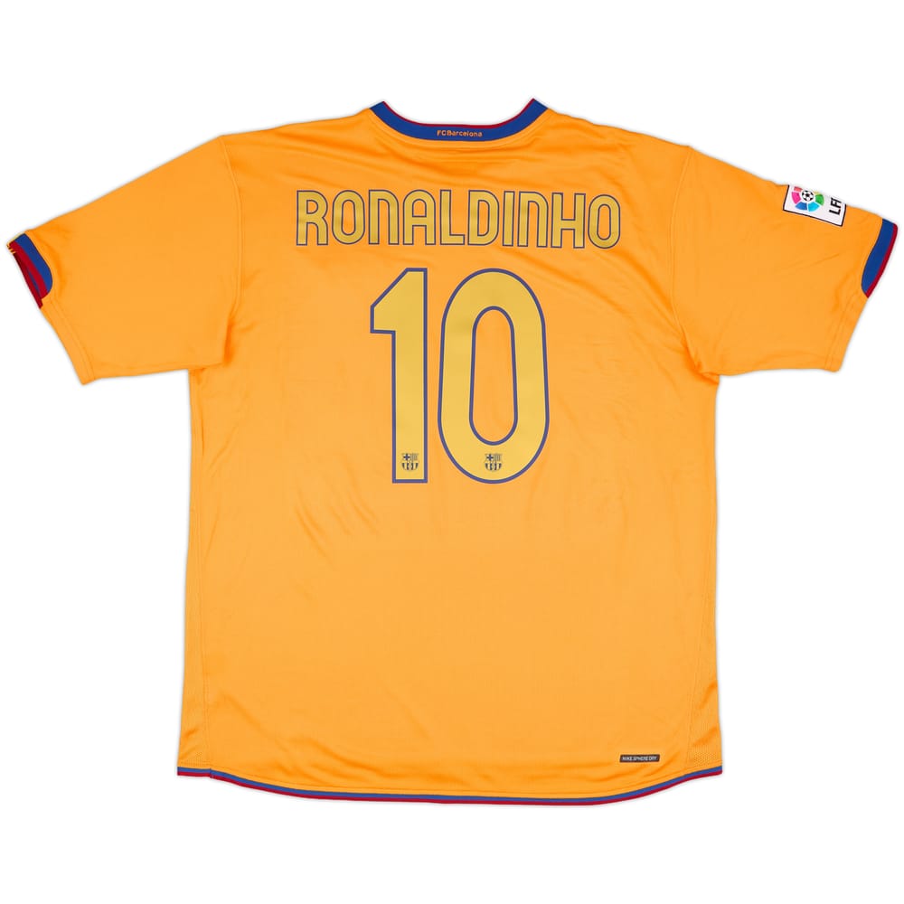 2006-08 Barcelona Away Shirt Ronaldinho #10