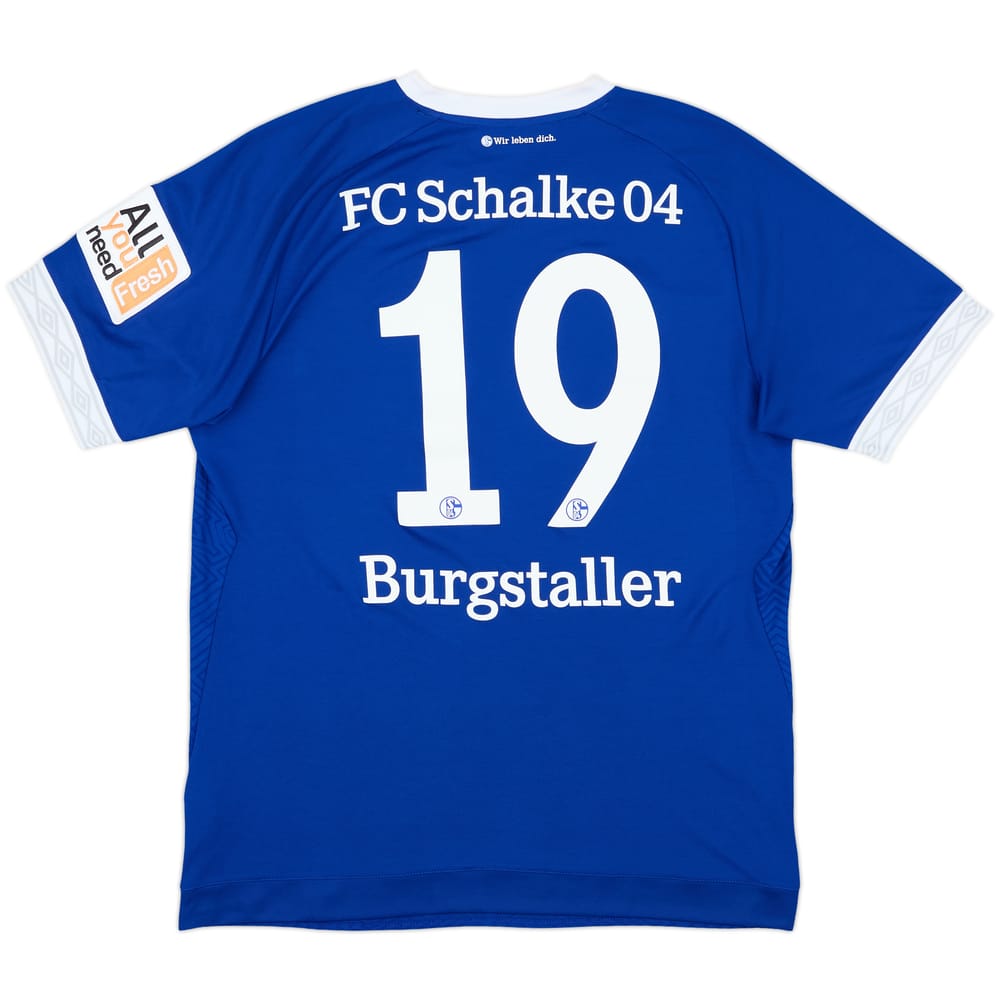 2018-19 Schalke Home Shirt Burgstaller #19 - 6/10 - (L)