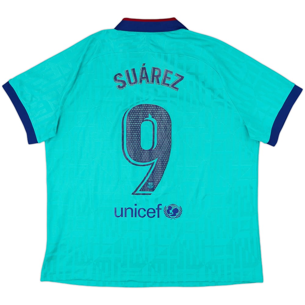 2019-20 Barcelona Authentic Third CL Shirt Suarez #9 - 5/10 - (XXL)