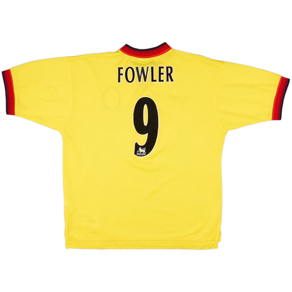 1997-99 Liverpool Away Shirt Fowler #9 - 8/10 - (XL)