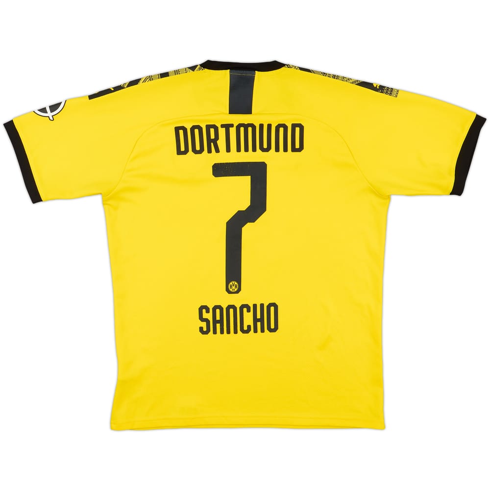 2019-20 Borussia Dortmund Home Shirt Sancho #7 - 6/10 - (M)