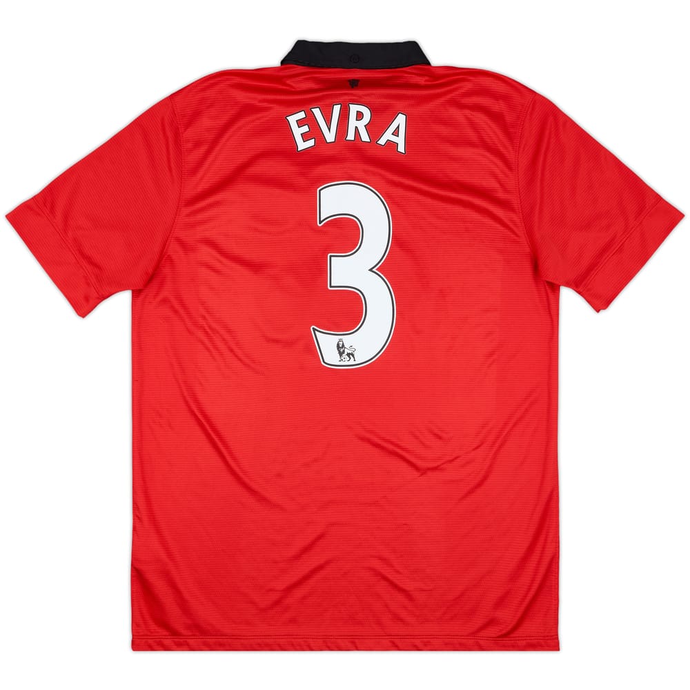 2013-14 Manchester United Home Shirt Evra #3 - 8/10 - (L)