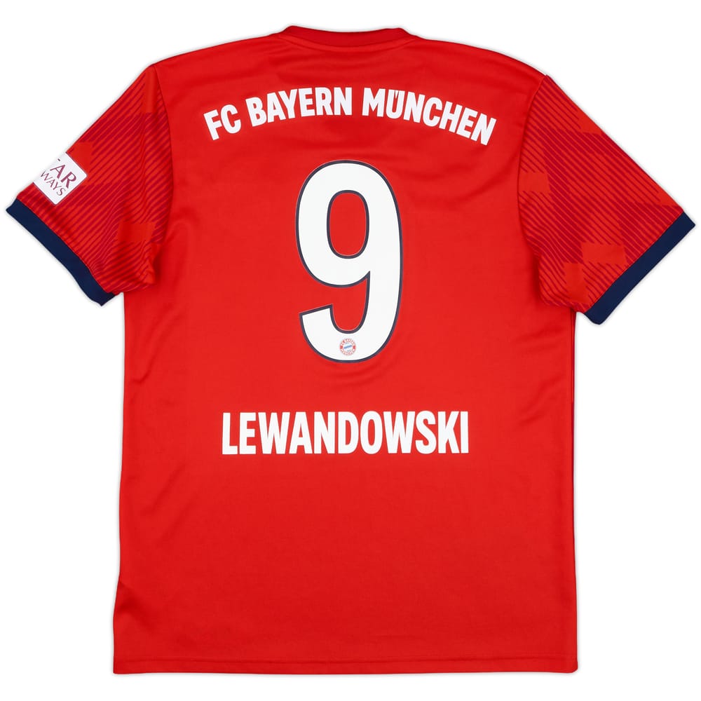 2018-19 Bayern Munich Home Shirt Lewandowski #9 - 8/10 - (M)